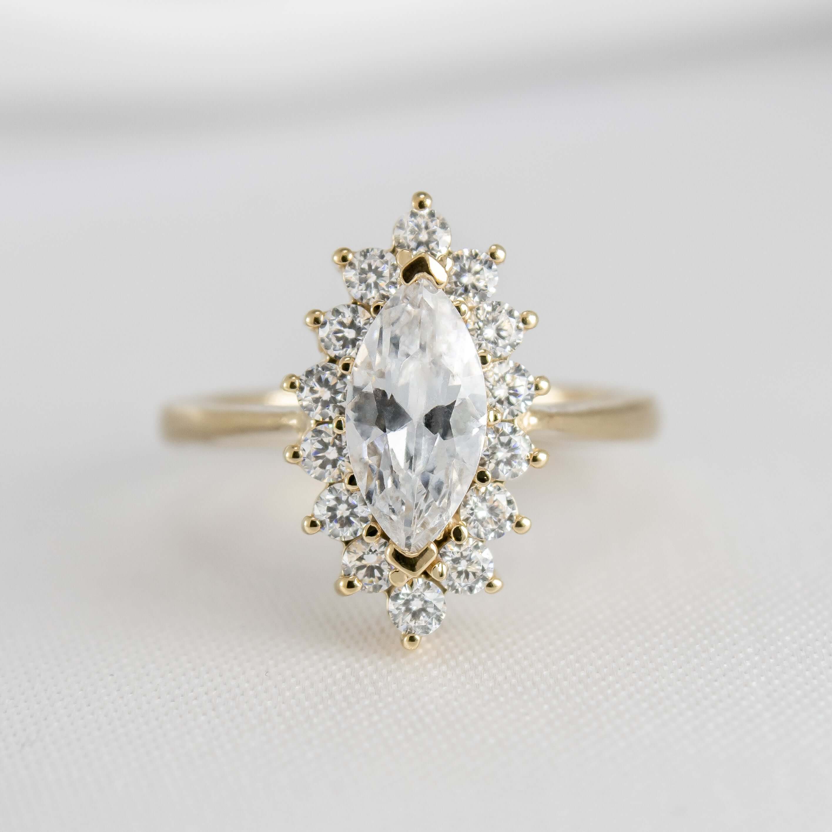 The Hadley Marquise Diamond Engagement Ring